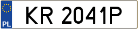 Trailer License Plate